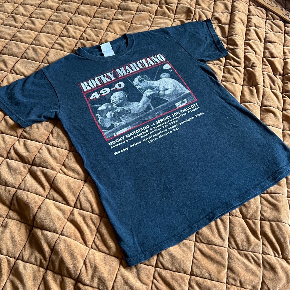 VINTAGE ROCKY MARCIANO BOXING TEE SMALL
